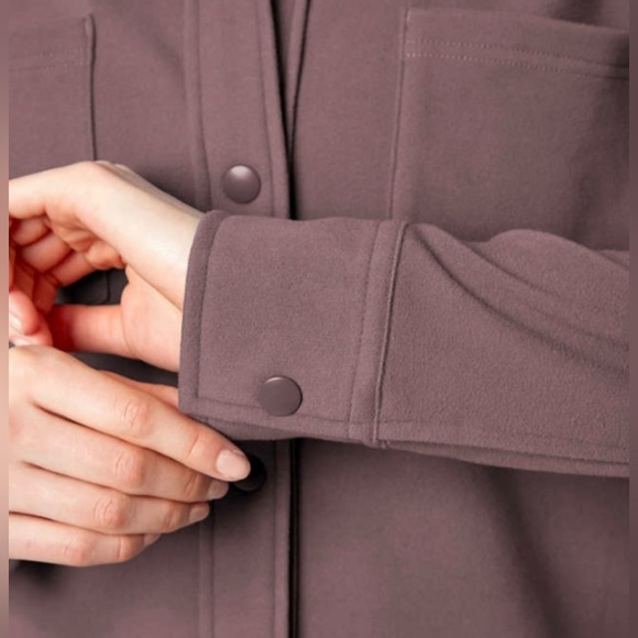 Stylish Mauve Button-Up Shirt Super Soft Mondetta Size XL - Picture 3 of 10